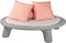 Weltevree | Flying Dishman | Loungebed buiten, Lounge Eiland, Zonne Eiland, Ligbed voor in de Tuin, Zonnebed | Tuinmeubel | Incl, Kussenset Oranje