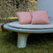 Weltevree | Flying Dishman | Loungebed buiten, Lounge Eiland, Zonne Eiland, Ligbed voor in de Tuin, Zonnebed | Tuinmeubel | Incl, Kussenset Oranje