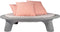 Weltevree | Flying Dishman | Loungebed buiten, Lounge Eiland, Zonne Eiland, Ligbed voor in de Tuin, Zonnebed | Tuinmeubel | Incl, Kussenset Oranje