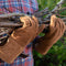 Weltevree | Gloves | Handschoenen voor Opstoken Houtvuur van Leer | Ovenwanten, BBQ Handschoenen, Ovenhandschoenen | Beschermend & Stevig | Leder