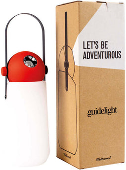 Weltevree | Guidelight | Multifunctionele & Oplaadbare Lantaarn voor Buiten | Windlicht, Zaklamp, Camping Lamp, Buitenlamp, Sfeerlamp | Spatwaterdicht | Accu 15 uur | Sfeerlicht Buitenverlichting | Rood RAL 2002