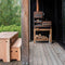 Weltevree | Outdooroven XL Base - Houten Base: Maak je Buitenkeuken compleet - Basis voor Outdooroven BBQ Buitenkeuken - Cortenstaal & Douglashout