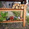 Weltevree | Outdooroven XL Base - Houten Base: Maak je Buitenkeuken compleet - Basis voor Outdooroven BBQ Buitenkeuken - Cortenstaal & Douglashout