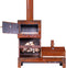 Weltevree | Outdooroven XL | Pizza Oven, Buitenhaard, BBQ & Grote Grill | Barbecue Incl Pizzasteen, Afsluitbare Deur en Deksel | Buitenkeuken | Cortenstaal