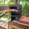 Weltevree | Outdooroven XL | Pizza Oven, Buitenhaard, BBQ & Grote Grill | Barbecue Incl Pizzasteen, Afsluitbare Deur en Deksel | Buitenkeuken | Cortenstaal