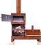 Weltevree | Outdooroven XL | Pizza Oven, Buitenhaard, BBQ & Grote Grill | Barbecue Incl Pizzasteen, Afsluitbare Deur en Deksel | Buitenkeuken | Cortenstaal