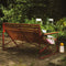Weltevree | Patio Bench | Tuinbank, Buitenbank | Stalen Frame & Eucalyptus Houten Zitting | Weerbestendig | Grijsblauw RAL 5008