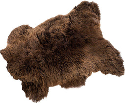 Weltevree | Sheepskin | Schapenvacht Stoelkussen, Schapenvachten Vloerkleed | Bruin | Natuurlijk Wol van Tesselaar Schapen