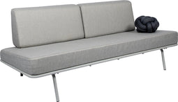Weltevree | Sofabed | Ligbed Tuin, Zonnebed, Loungebed Buiten Loungebank | Tuinmeubel | Waterdicht | Max, 250 Kg | Lichtgrijze Kussens & Grijs Frame