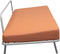 Weltevree | Sofabed | Ligbed Tuin, Zonnebed, Loungebed Buiten Loungebank | Tuinmeubel | Waterdicht | Max, 250 Kg | Oranje Kussens & Grijs Frame