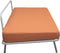 Weltevree | Sofabed | Ligbed Tuin, Zonnebed, Loungebed Buiten Loungebank | Tuinmeubel | Waterdicht | Max, 250 Kg | Oranje Kussens & Grijs Frame