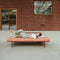 Weltevree | Sofabed | Ligbed Tuin, Zonnebed, Loungebed Buiten Loungebank | Tuinmeubel | Waterdicht | Max, 250 Kg | Oranje Kussens & Grijs Frame