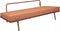 Weltevree | Sofabed | Ligbed Tuin, Zonnebed, Loungebed Buiten Loungebank | Tuinmeubel | Waterdicht | Max, 250 Kg | Oranje Kussens & Rood Frame