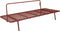 Weltevree | Sofabed | Ligbed Tuin, Zonnebed, Loungebed Buiten Loungebank | Tuinmeubel | Waterdicht | Max, 250 Kg | Lichtgrijze Kussens & Rood Frame