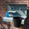 Weltevree | Waterworks | Waterstation & Buitengootsteen voor in de Tuin | Spoeltafel incl, Emmer en 3 S-Haken, Buitenkraan, Wasbak, Uitstortgootsteen | Staal Gepoedercoat