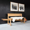 Weltevree | Wheelbench | Kruiwagenbank Accoya Hout | 2 tot 3 Persoons Tuinbank | Buiten Bank Verrijdbaar | Combinatie Bank en Kruiwagenwiel