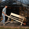 Weltevree | Wheelbench | Kruiwagenbank Accoya Hout | 2 tot 3 Persoons Tuinbank | Buiten Bank Verrijdbaar | Combinatie Bank en Kruiwagenwiel