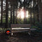Weltevree | Wheelbench | Kruiwagenbank Eikenhout | 2 tot 3 Persoons Tuinbank | Buiten Bank Verrijdbaar | Combinatie Bank en Kruiwagenwiel