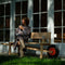 Weltevree | Wheelbench | Kruiwagenbank Eikenhout | 2 tot 3 Persoons Tuinbank | Buiten Bank Verrijdbaar | Combinatie Bank en Kruiwagenwiel