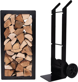 Weltevree | Woodstock set | Trolley & Hout Opslag, Houtberging | Zwart