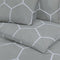 vidaXL - Dekbedovertrekset - 260x240 - cm - katoen - grijs