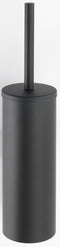 WENKO Toiletborstelhouder met deksel Bosio RVS zwart mat - Toiletborstel met houder