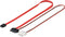 Wentronic 0.3m SATA-300 0.3m SATA II 6-pin Slimline 4-pin Molex Rood SATA-kabel