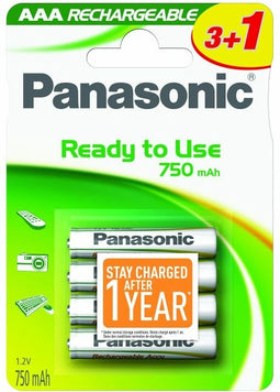 Wentronic AAA 800mAh NiMH 4-BL EVOLTA Panasonic Oplaadbare batterij Nikkel-Metaalhydride (NiMH)