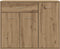 vidaXL - Dressoir - ambachtelijk - spaanplaat - hout - ambachtelijk - eikenkleurig