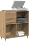 vidaXL - Recordkast - Oud - Hout - 84,5x38x89 - cm - Bewerkt - Hout