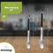HI NATURE™ Barbecuetangen - Premium Multifunctionele Keukentang - Set van 2 (23CM & 30CM) - Hittebestendig & Vaatwasserbestendig - Roestvrij Staal (RVS)