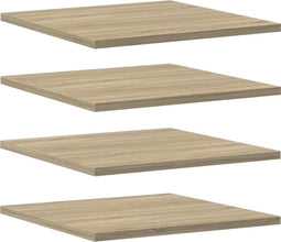 vidaXL - Wandschappen - 4 - st - 40x40x1,5 - cm - spaanplaat - sonoma - eikenkleurig