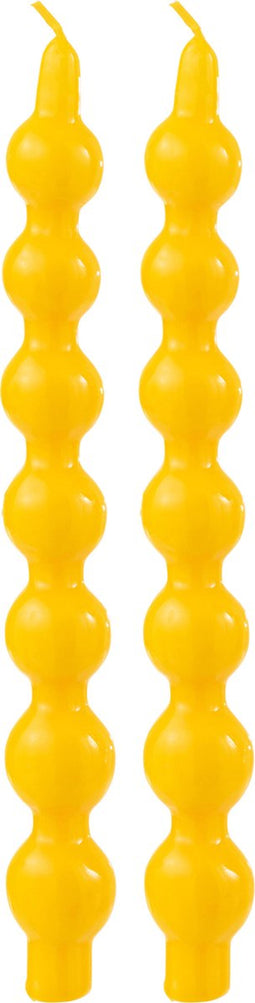 J-Line kaars Kalebas - geel - 5U - doos van 2