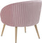 TROMSO - Fauteuil - Roze - Fluweel