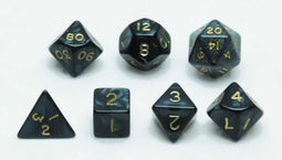 Dobbelstenen Set Grijs marmer/parelmoer