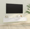 vidaXL - Tv-meubels - 2 - st - wandgemonteerd - 100x30x30 - cm - hout - hoogglans - wit