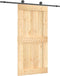 vidaXL - Schuifdeur - met - beslag - 100x210 - cm - massief - grenenhout