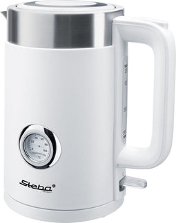 Steba WK10 waterkoker - 1,7 liter - 2200 Watt - Temperatuurweergave - BPA vrij - Wit