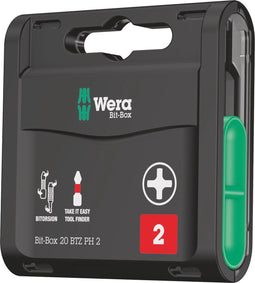Wera 05057751001 Bit-Box 20 BTZ PH 20-delige Bitset - Philips - PH2