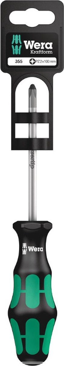 Wera 355 pz zb schroevendraaier - pz2 x 100 mm