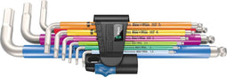 Wera 3950/9 Hex-Plus Multicolour HF Stainless 1 05022699001 Inbus Haakse schroevendraaierset
