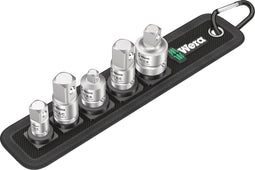 Wera 781/5 Set 1 05042680001 Dopsleutel-bitinzetset Aandrijving 1/4, 3/8 Uitvoering Binnen-vierkant (Robertson) 5 ond