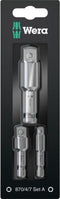 Wera 870/4/7 Set A 05073200001 Verbindingsdeelset Aandrijving 1/4 (6.3 mm) Uitvoering 1/4 (6.3 mm), 1/2 (12.5 mm), 3
