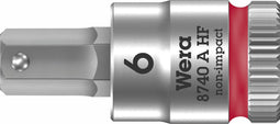 Wera 8740 A 05003338001 Inbus Dopsleutel-bitinzet 6 mm 1/4 (6.3 mm)