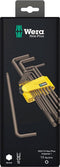 Wera 950/13 Hex-Plus Imperial 1 Inbus Haakse schroevendraaierset 3/8 inch, 5/16 inch, 1/16 inch, 1/4 inch, 3/16 inch, 7