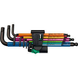 Wera 950 SPKL/9 SM N Multicolour Stiftsleutelset, metrisch, BlackLaser, 9 -delig - 1 stuk(s) -