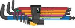 Wera 950/9 Hex-Plus Multicolour Imperial 2 Inbus Haakse schroevendraaierset 1/4 inch, 3/16 inch, 1/8 inch, 5/64 inch, 5