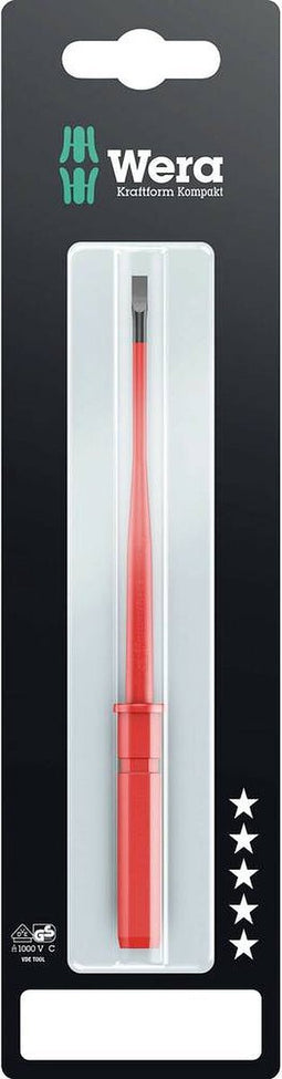 Wera KK 60 i Elektronica, Elektronica en fijnmechanica, VDE, Werkplaats Plat Verwisselbare kling 4 mm