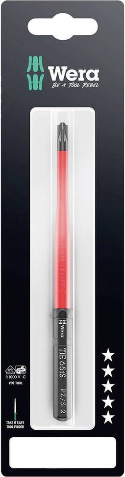 Wera Kraftform Kompakt VDE 65 iS PZ/S # 2x157 mm TIE SB Elektronica Plus/minus Verwisselbare kling 2 mm