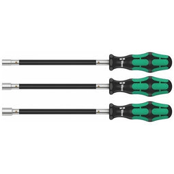 Wera Slangklem-schroevendraaier, ergonomisch, buigbaar, zeskantige wegrolbescherming, greepcodering